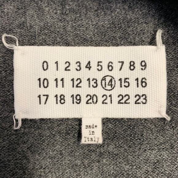 MAISON MARGIELA Size M Grey Brown Wool Suede Elbow Patches Sweater - Picture 10 of 12